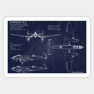 Yer2 Bomber Blueprint Magnet